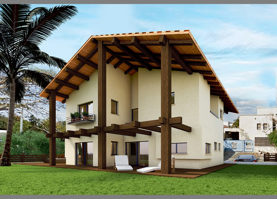 כפר ויתקין - חזית אחורית