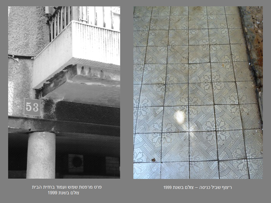 שביל כניסה ומרפסת